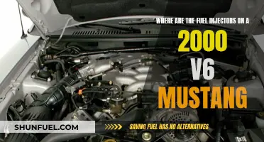 Fuel Injector Location in a 2000 V6 Mustang