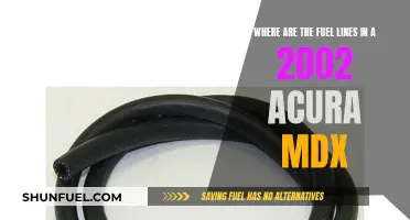 Fuel Line Location in a 2002 Acura MDX