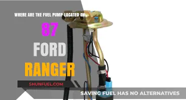 Locate the Fuel Pump on Your 1987 Ford Ranger Easily