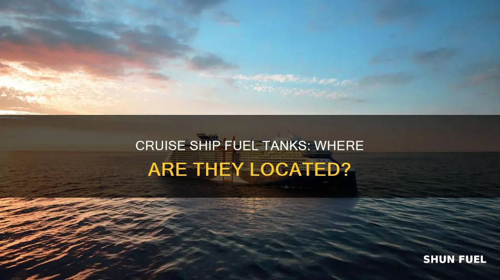 where are the fuel tanks on a cruise ship