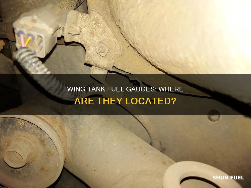 where are the wing tank fuel gauges