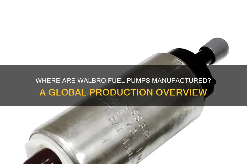 where are walbro fuel pumps made