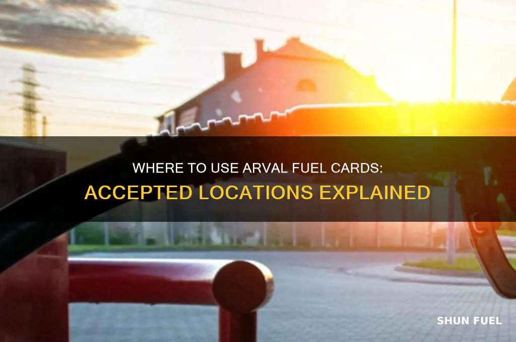 where can arval fuel cards be used