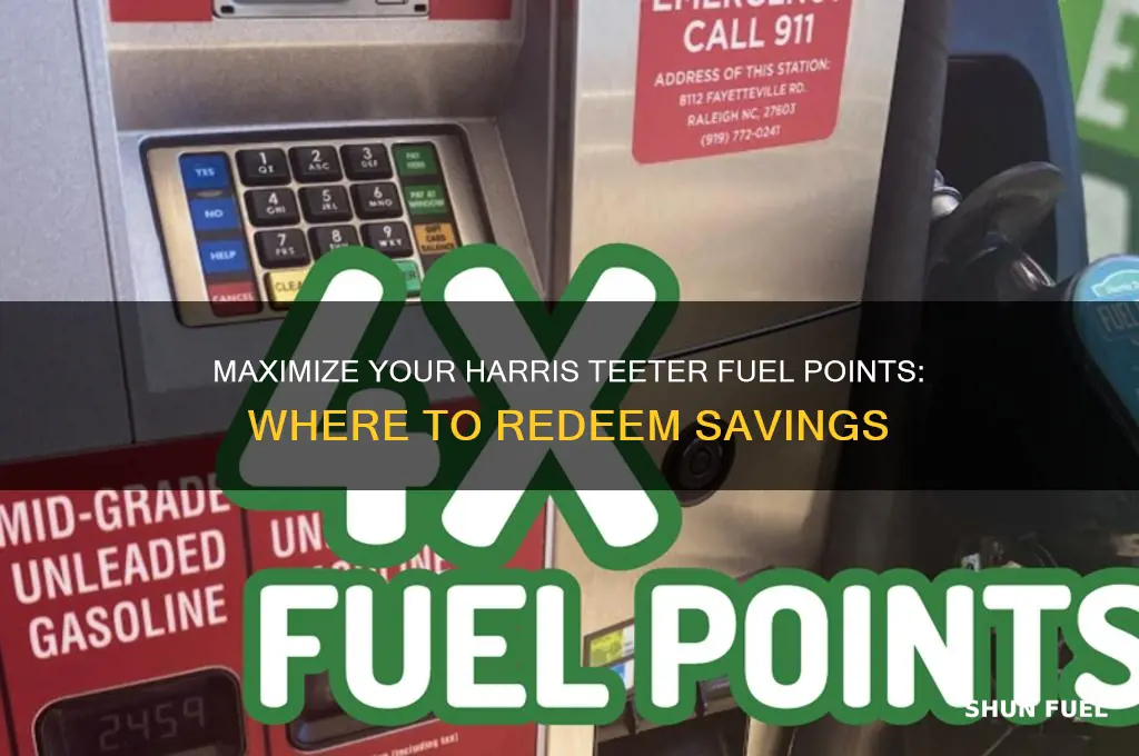 where can harris teeter fuel points be used