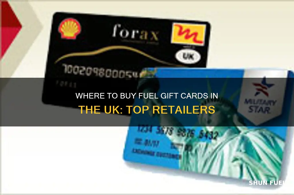 where can i buy a fuel gift card uk