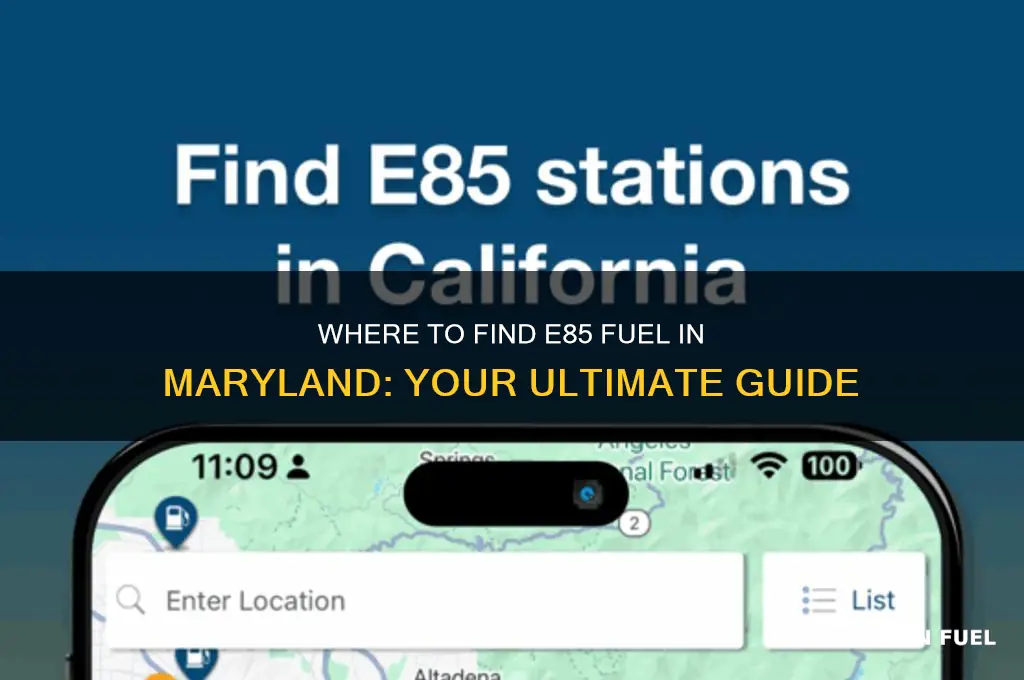 where can i buy e85 fuel in maryland