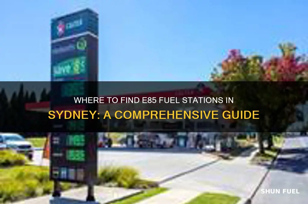 where can i buy e85 fuel in sydney
