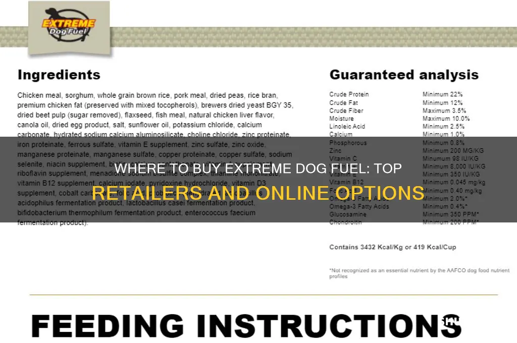 where can i buy extreme dog fuel