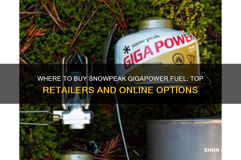 where can i buy fuel for my snowpeak gigapower