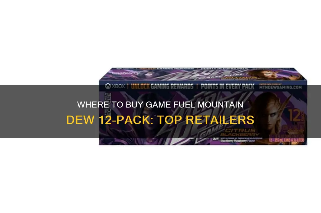 where can i buy game fuel mountain dew 12 pack
