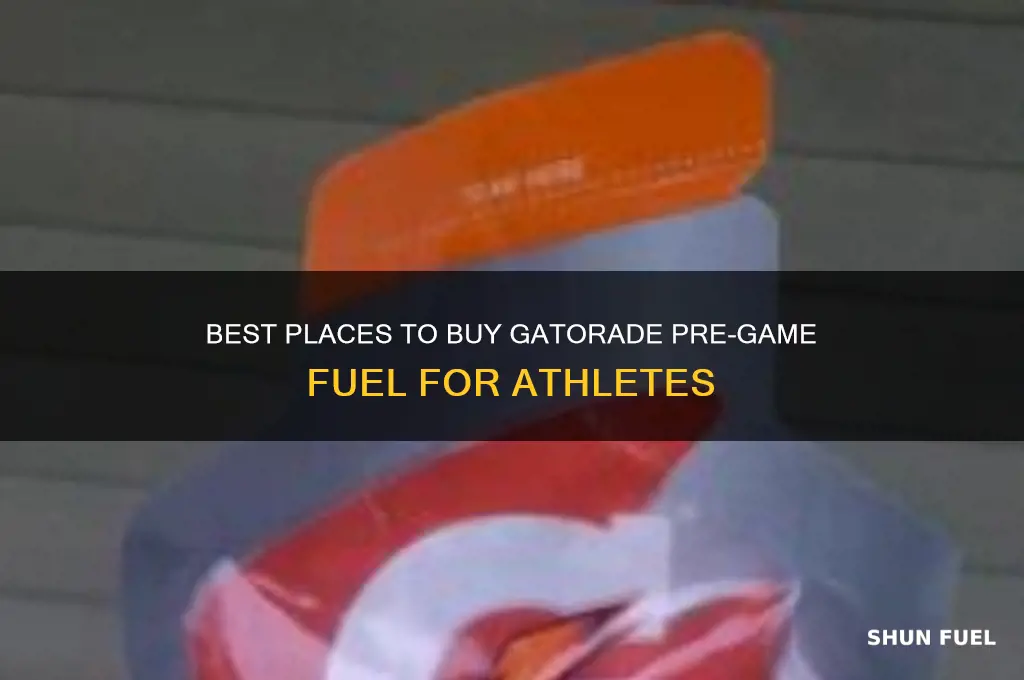 where can i buy gatorade pre game fuel