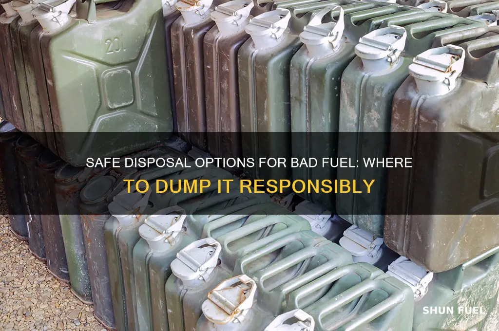 where can i dump bad fuel