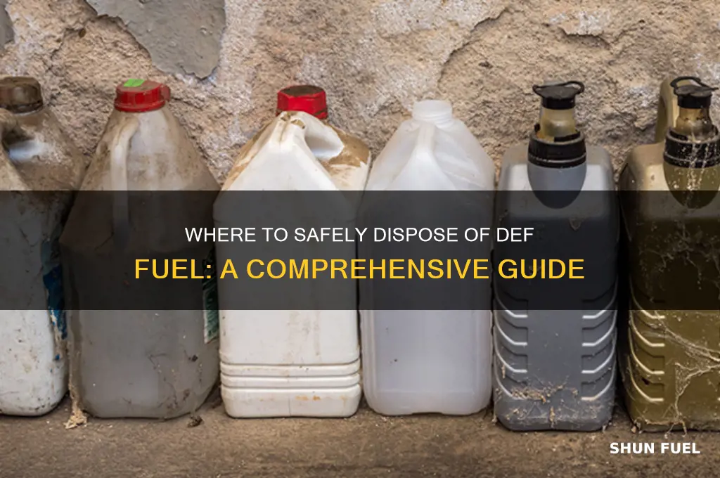 where can i dump def fuel