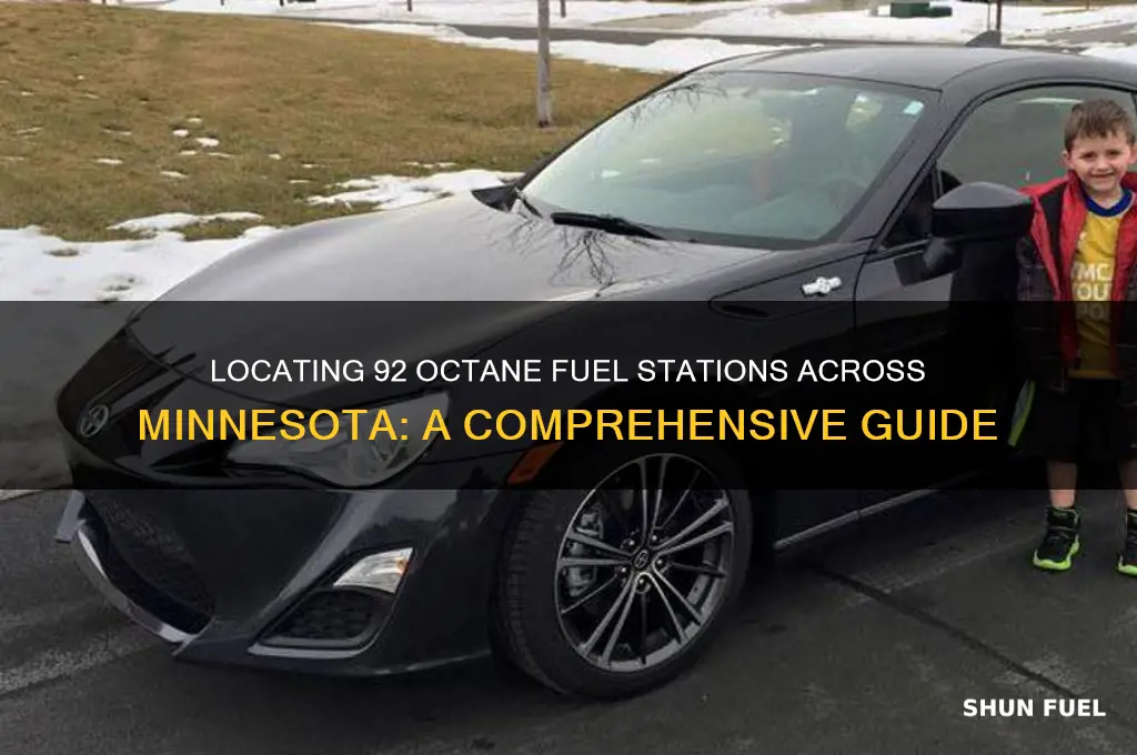 where can i find 92 fuel in minnesota