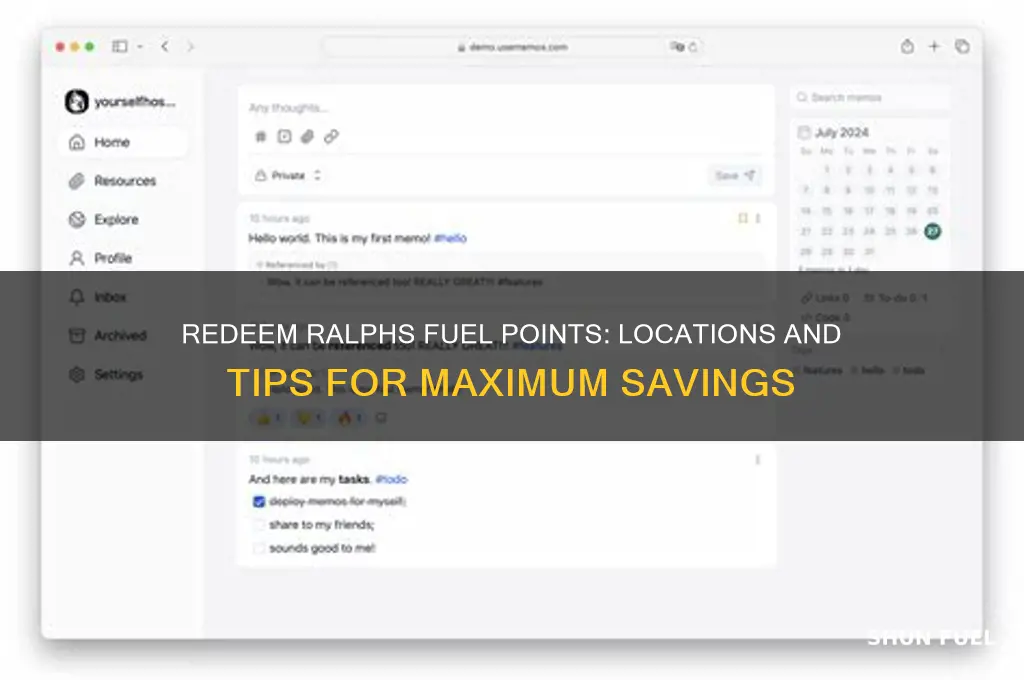 where can i redeem my ralphs fuel points