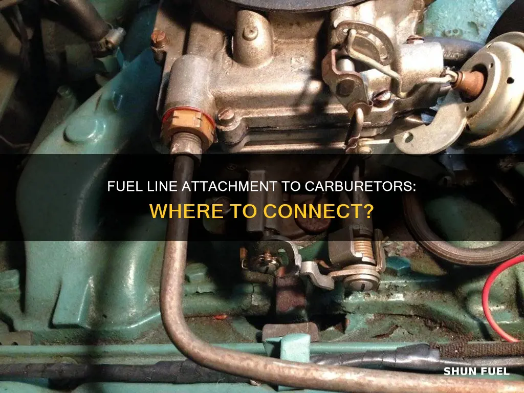where do fuel lines attach to carbs