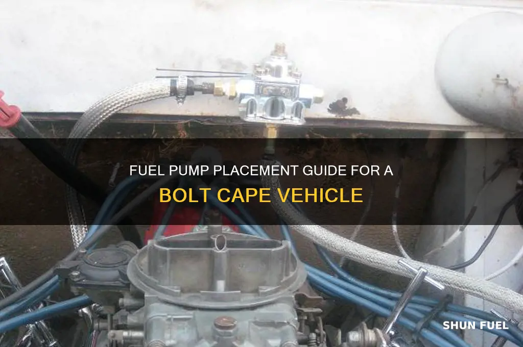 where do fuel pumps go in a bolt cape