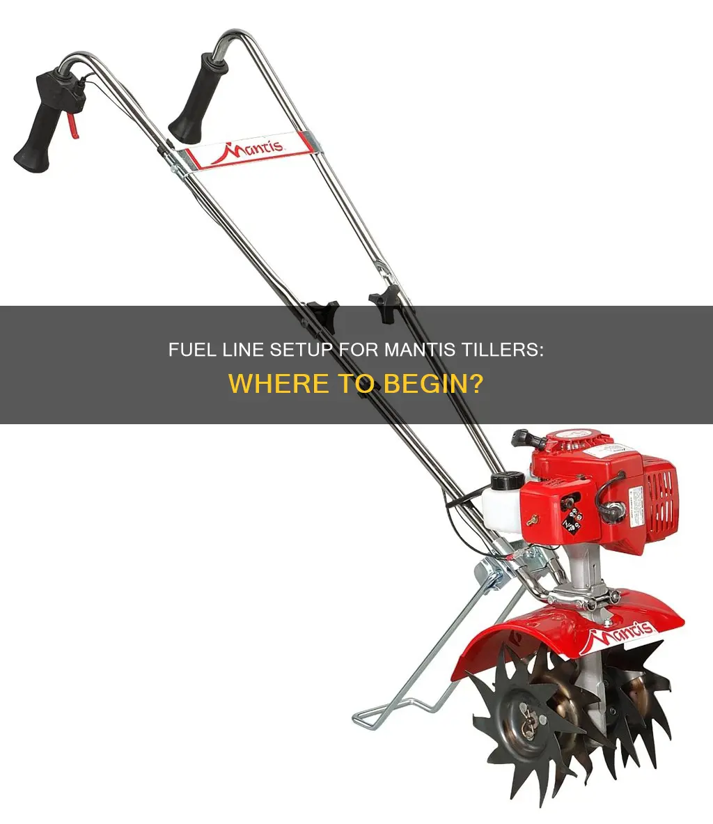 where do the fuel lines go on a mantis tiller