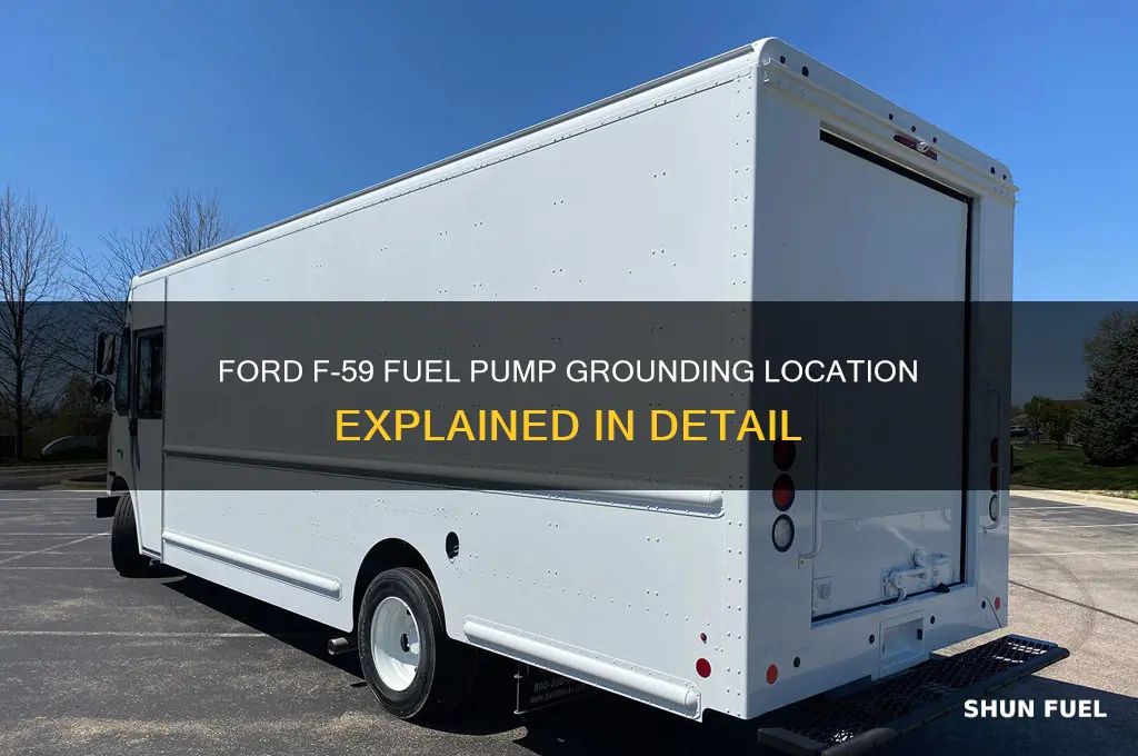 where does a ford f 59 fuel pump get ground