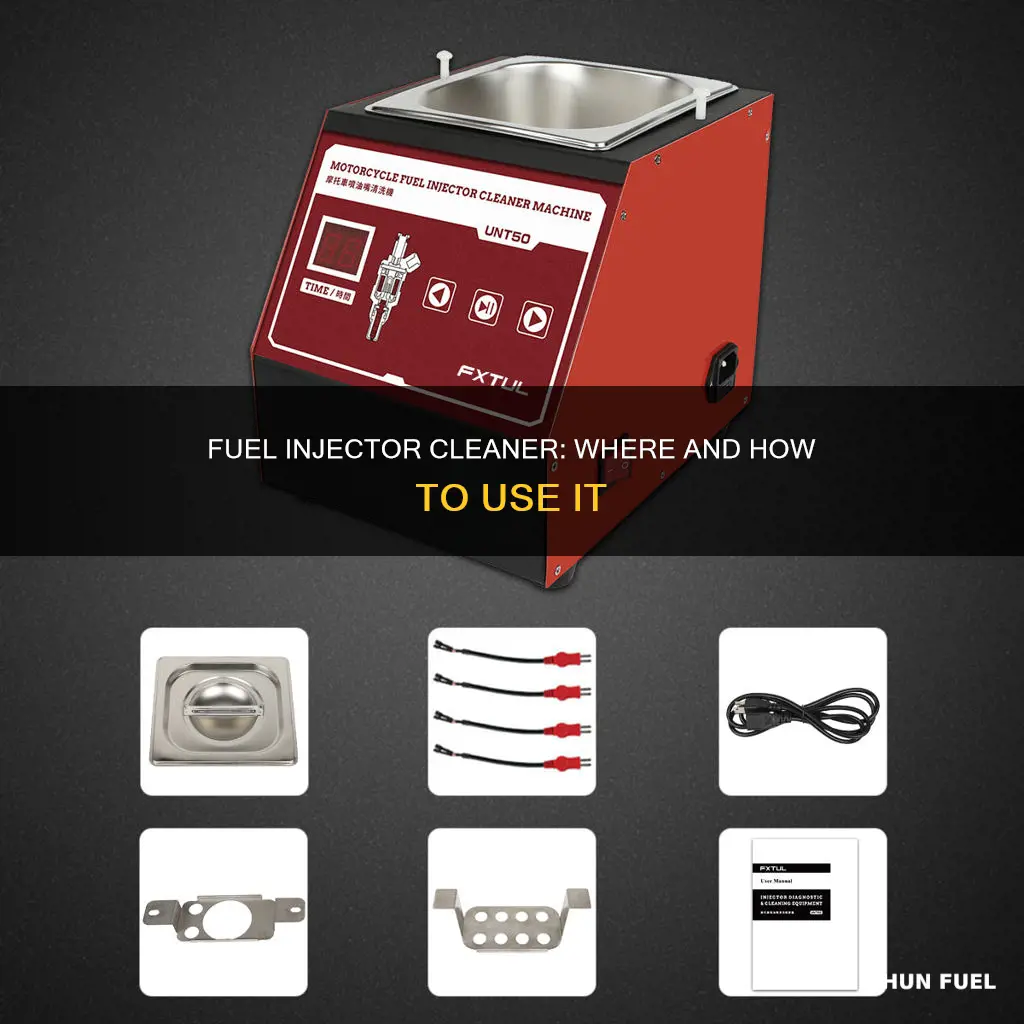 where does fuel injector cleaner go