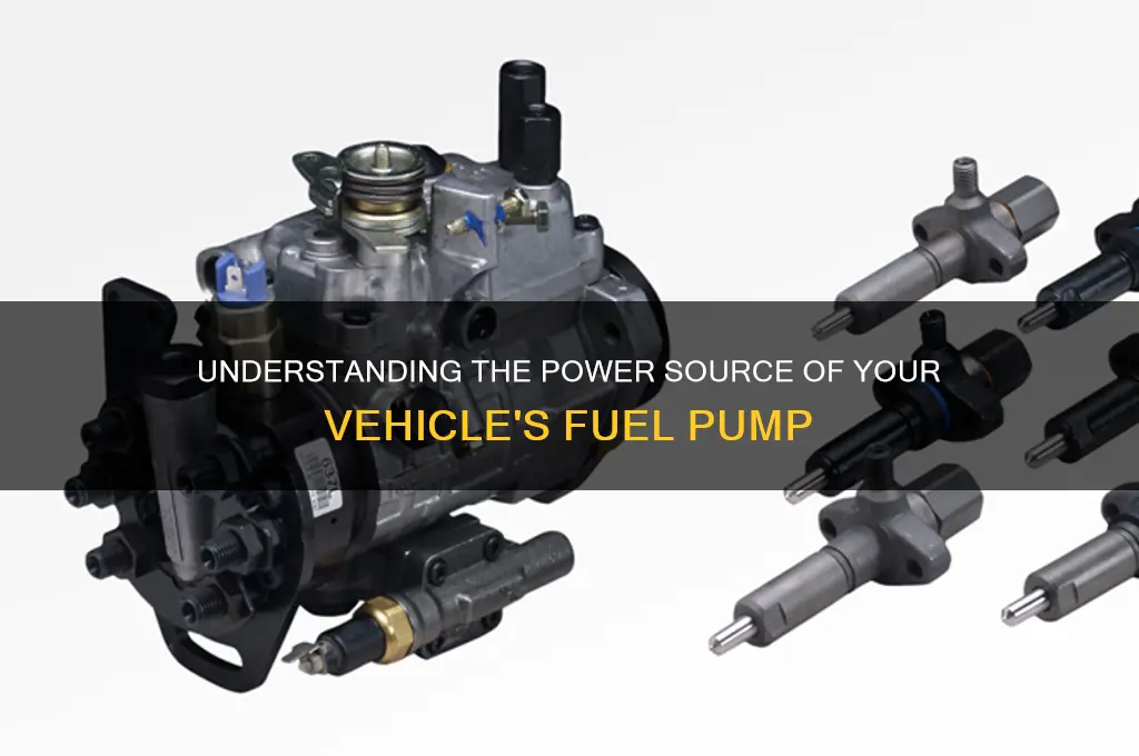 where does fuel pump get power from
