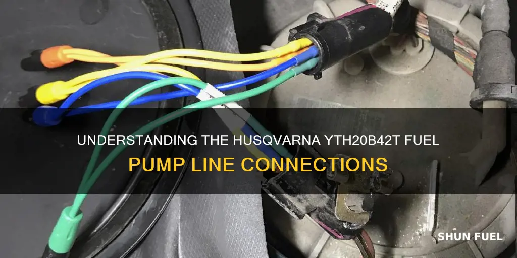 where does husqvarna yth20b42t pulse line for fuel pump connect