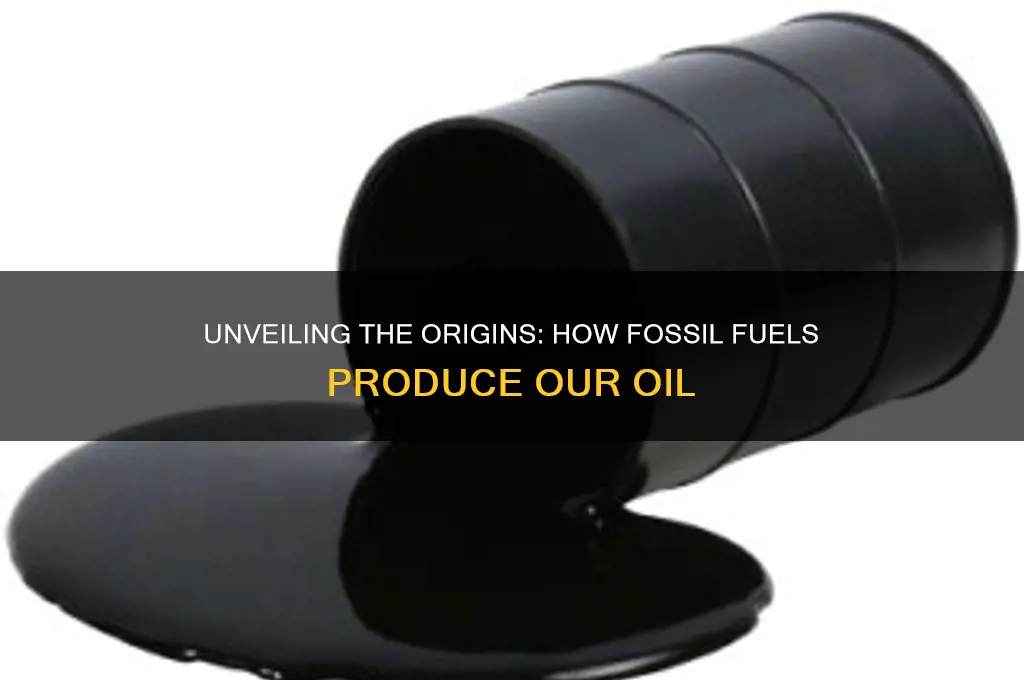 where does oil come from fossil fuels