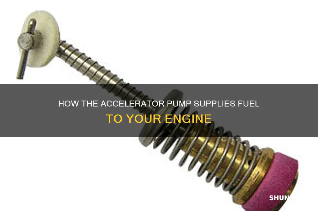 where does the accelerator pump get fuel