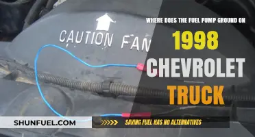 Locating the Fuel Pump Ground on a 1998 Chevrolet Truck