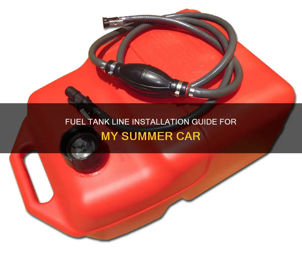 where does the fuel tank line go my summer car