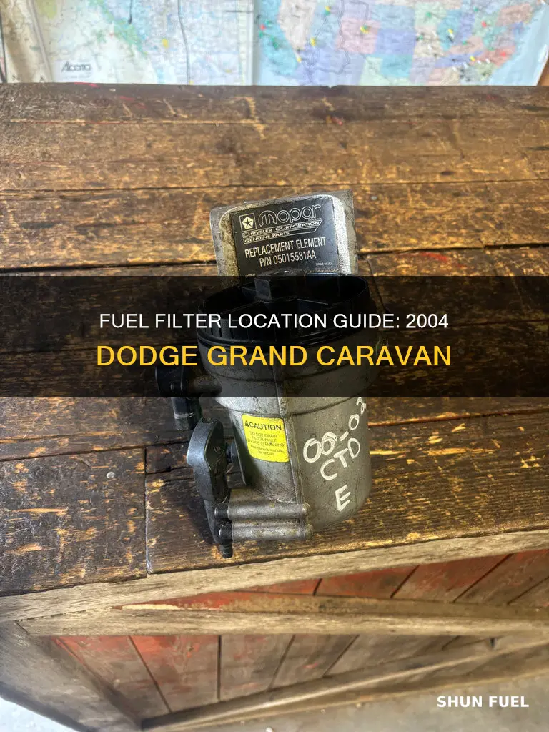 where fuel filter 2004 dodge grand caravan