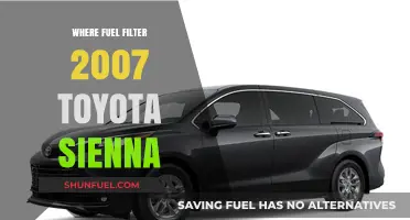 Fuel Filter Location in 2007 Toyota Sienna