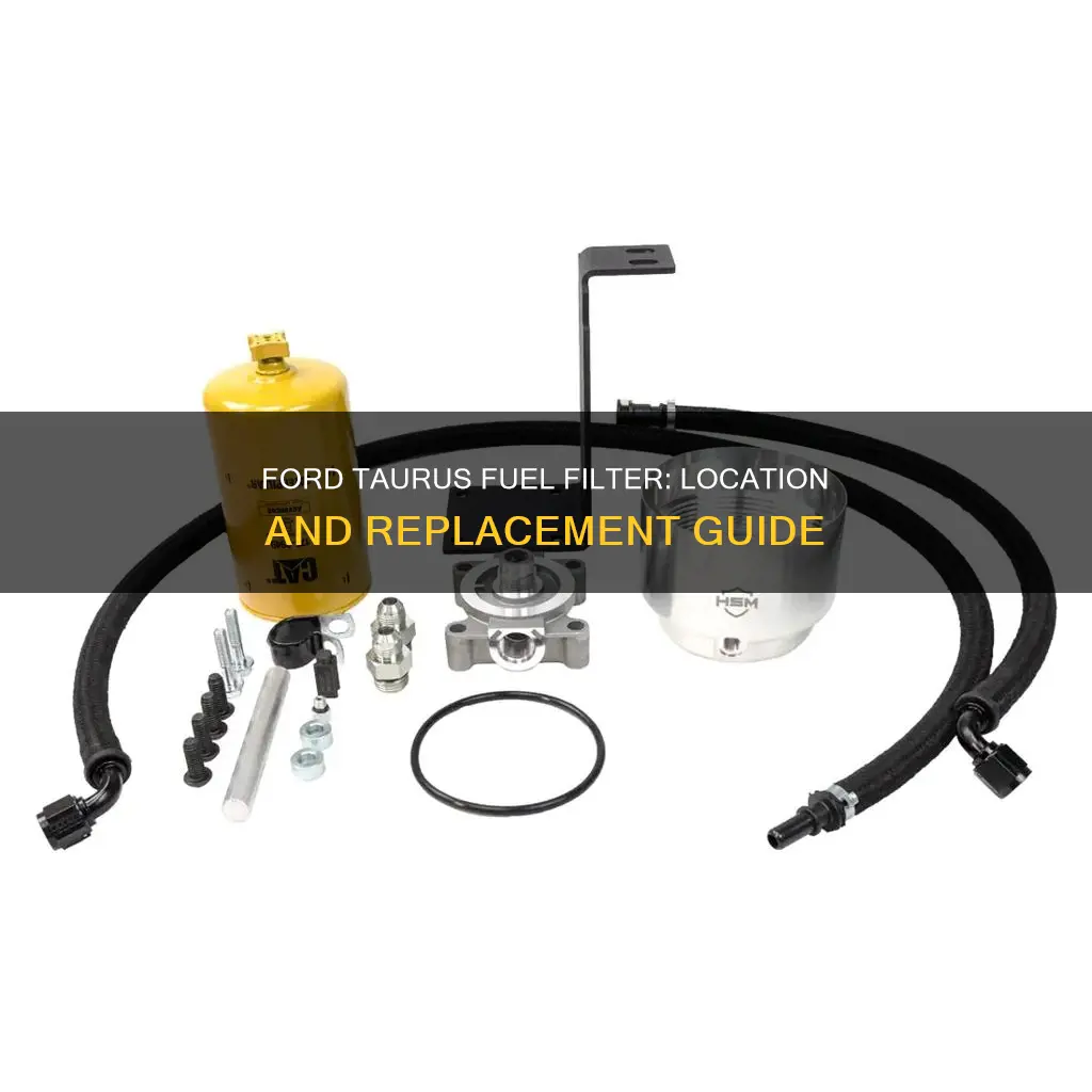 where fuel filter located 1999 ford taurus