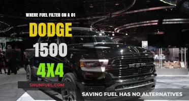 Finding the Fuel Filter: 2001 Dodge 1500 4x4