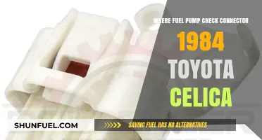 Locating the Fuel Pump Check Connector in a 1984 Toyota Celica