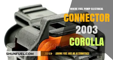 2003 Toyota Corolla Fuel Pump Electrical Connector Location Guide