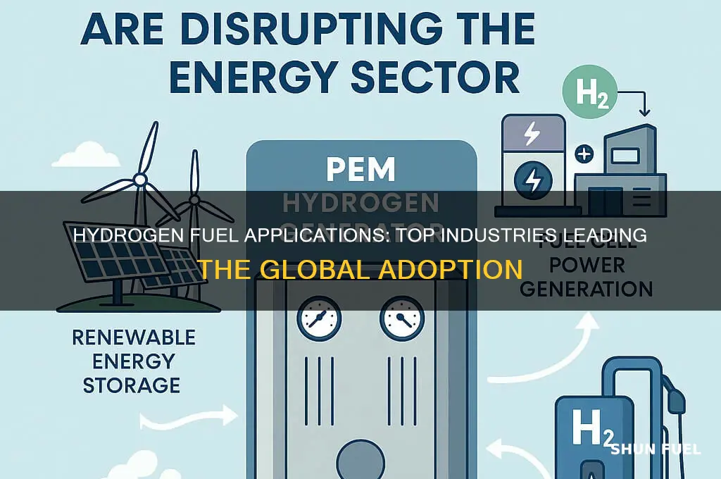 where hydrogen fuel is used most