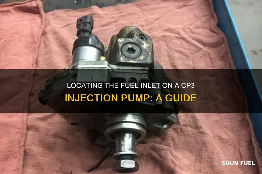 where i sthe fuel inlet on a cp3 injection pump