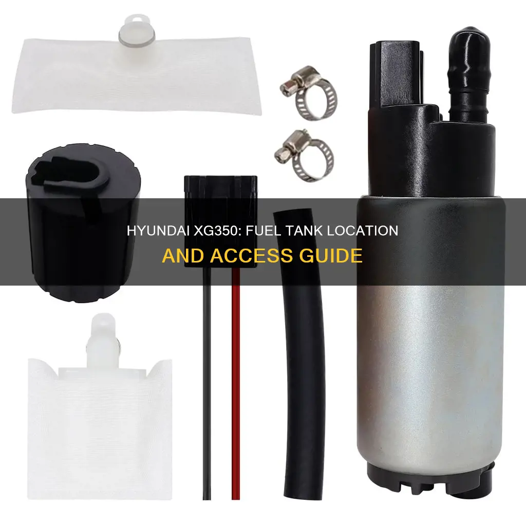 where id the fuel tank located on a hyundai xg350
