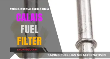 Locating the Fuel Filter in Your 1986 Oldsmobile Cutlass Calais