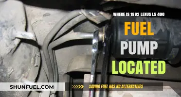 Lexus LS 400 Fuel Pump Location: 1992 Model Guide