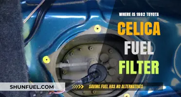 Finding the Fuel Filter in a 1992 Toyota Celica
