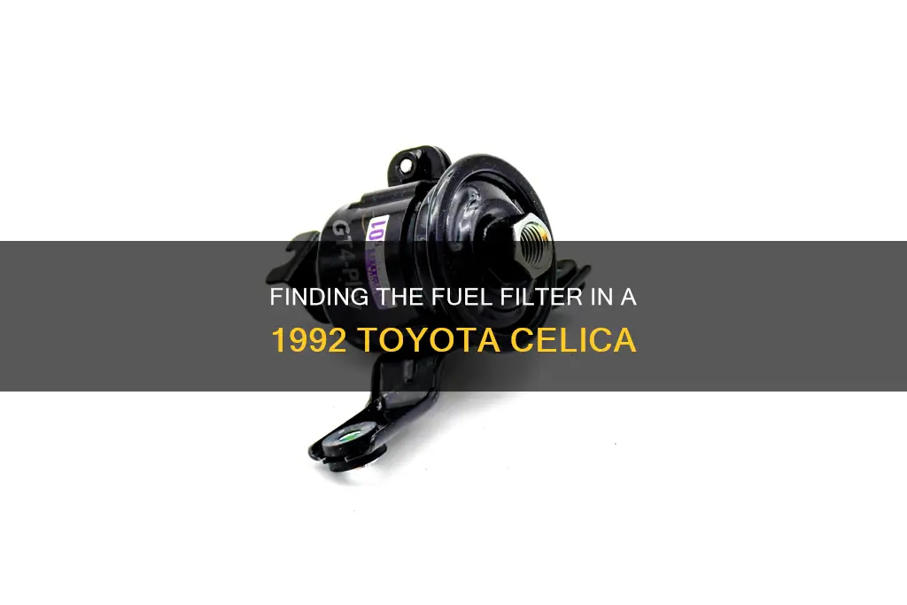 where is 1992 toyota celica fuel filter