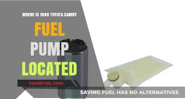 Toyota Camry 1999 Fuel Pump Location: A Quick Guide