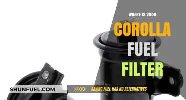 Finding the Fuel Filter in Your 2000 Corolla