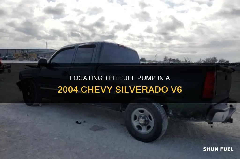 where is 2004 chevy silverado v6 fuel pump