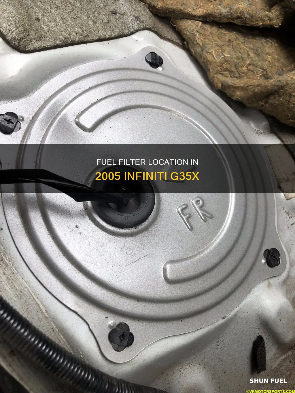 where is 2005 infiniti g35x fuel filter