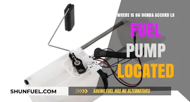 Honda Accord LX Fuel Pump Location: 1996 Model Guide