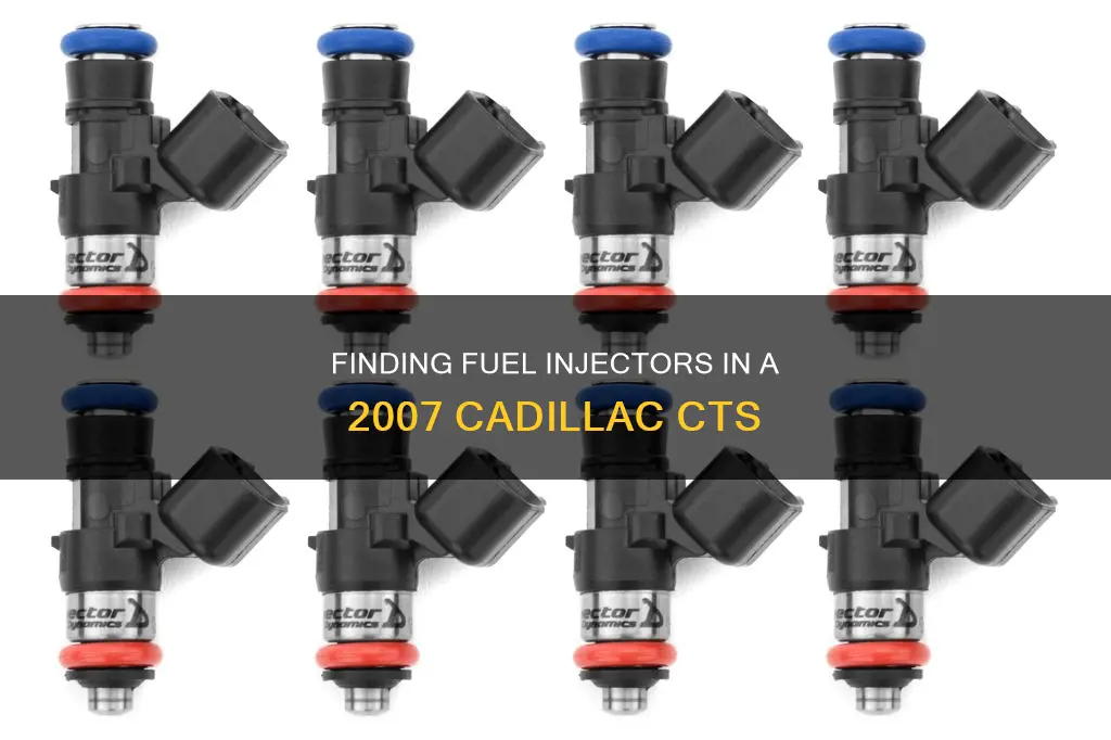 where is a 2007 cadillac cts fuel injector located