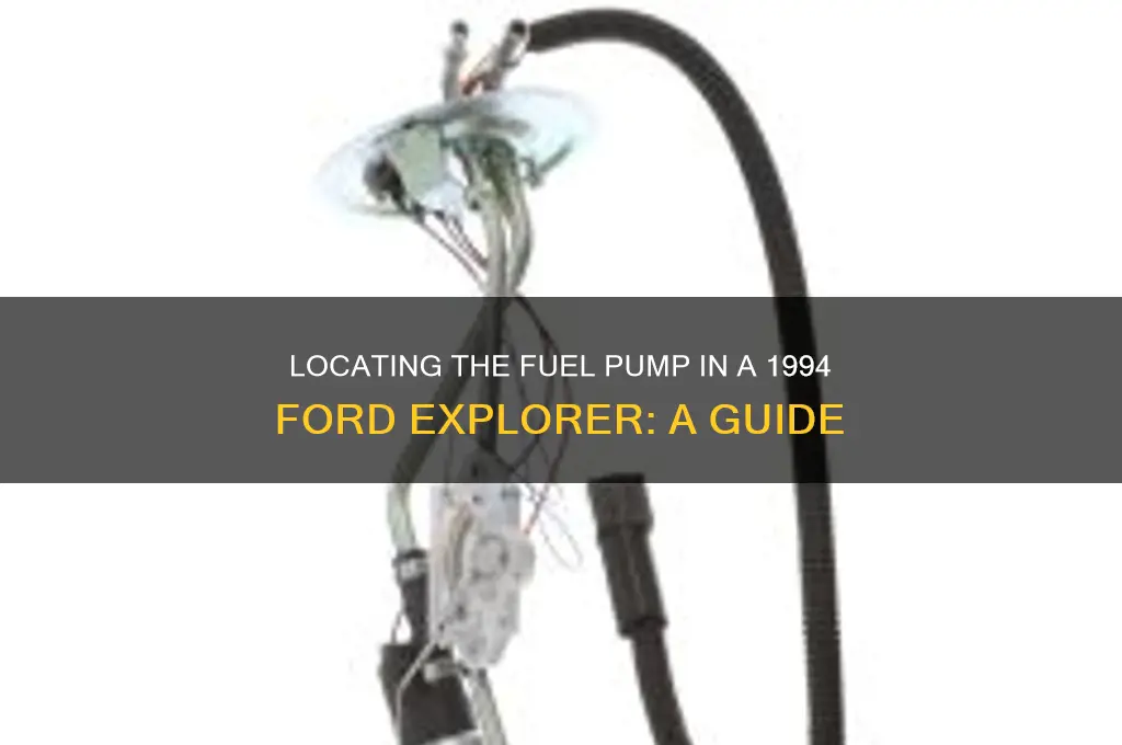 where is a 94 ford explorer fuel pump